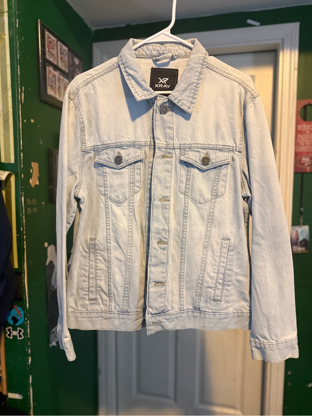 XRAY Light Wash Denim Jacket - Men's Light Blue